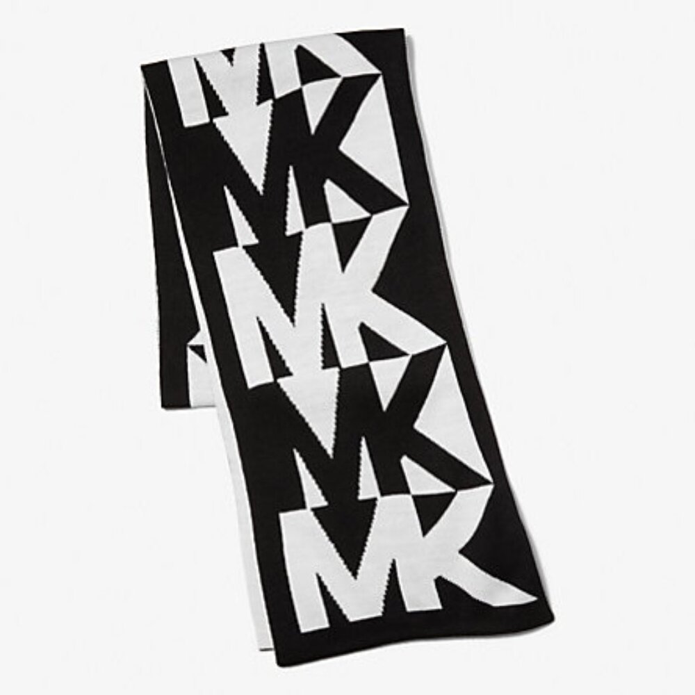 NWOT Michael Kors - Scarf - Intarsia Reversible Logo - Women’s Men's Unisex